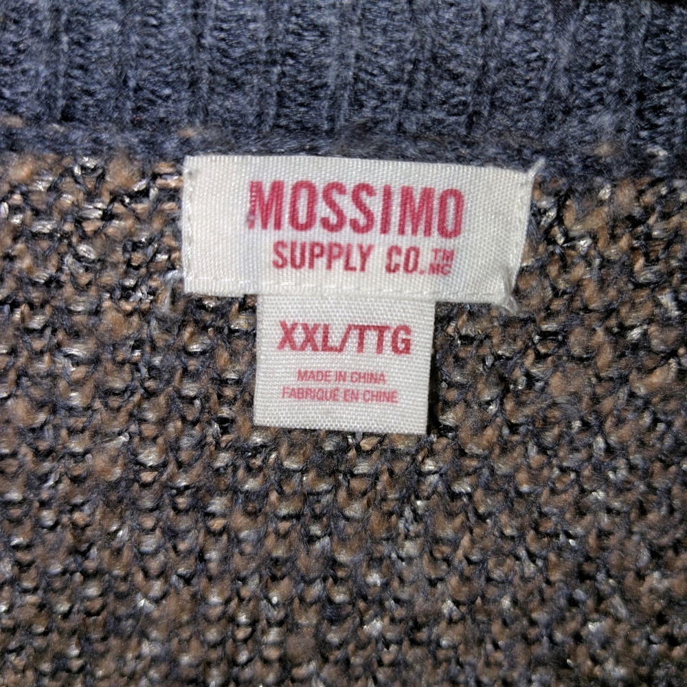 Mossimo Supply Co. XXL Womens Crewneck Knit Sweater in Brown and Gray - Picture 2 of 11